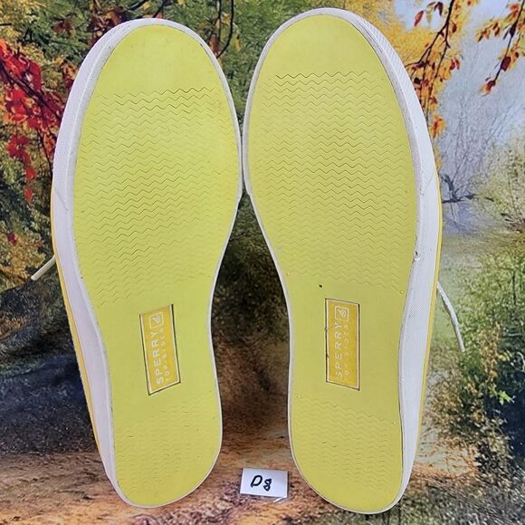 Sperry Topsider yellow sequin boat shoes Women's 6M - Picture 8 of 9
